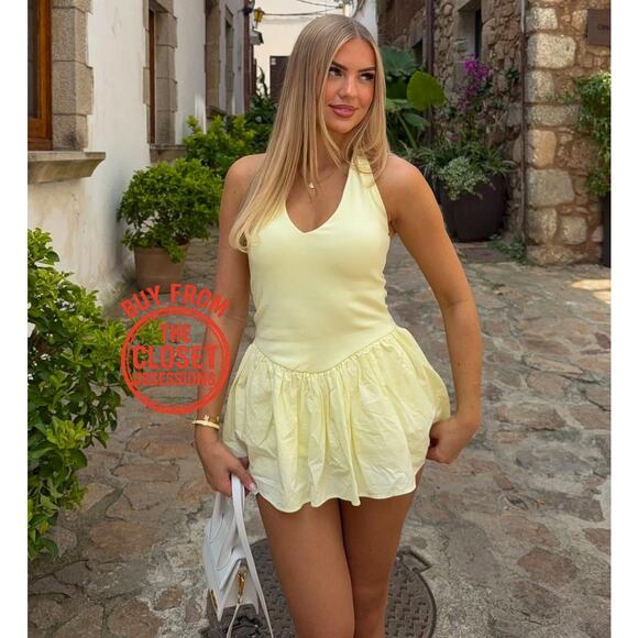 RARE!!! ZARA BLOGGER FAVE!!! Halter Dress NWT - Picture 1 of 16